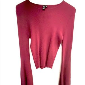 Windsor big sleeve burgundy top!